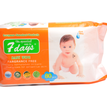 7DAYS BABY WIPES 80PCS